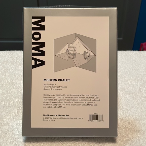 SALE Museum of Modern Art Modern Chalet Holday Cards. NIB. 8 cards/envelopes. - Picture 7 of 7